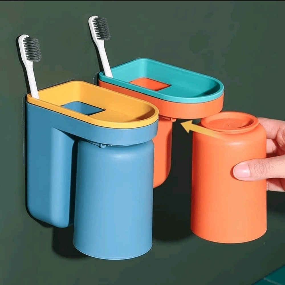💕 $5 Bundled SHEIN Orange and Teal Bath Storage Organizer